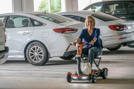 TEQNO Automatic Folding Scooter with laser-guided technology