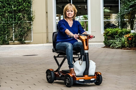 TEQNO Automatic Folding Scooter with laser-guided technology