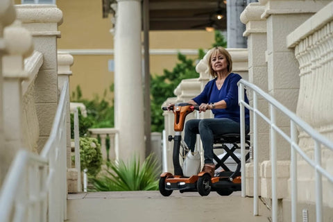 Image of TEQNO Automatic Folding Scooter with laser-guided technology