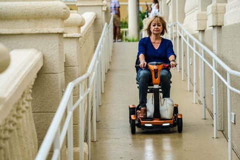 Image of TEQNO Automatic Folding Scooter with laser-guided technology