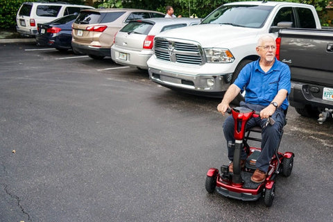 Image of TEQNO Automatic Folding Scooter with laser-guided technology