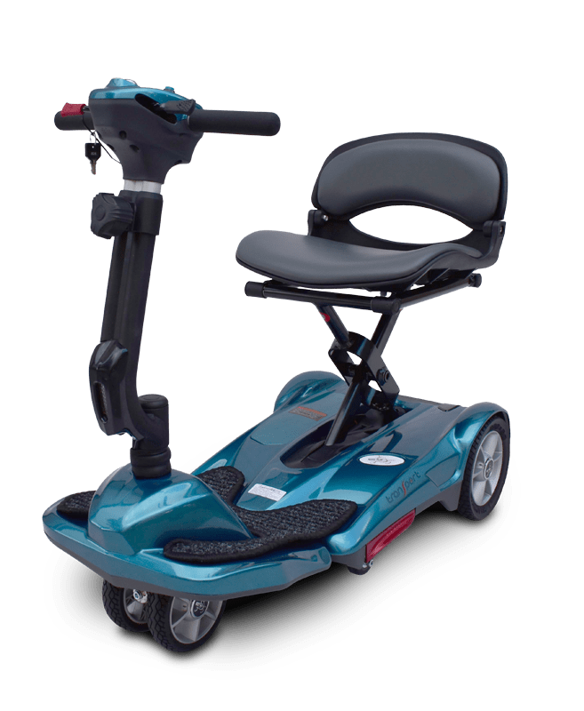 TranSport S19M EZ Fold Manual Folding Mobility Scooter, 11.5 Ah Li battery pack